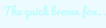 Image with Font Color BEFEFF and Background Color EBFBFF